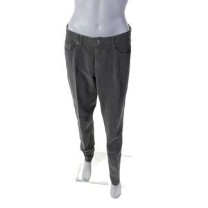 Fabrizio Gianni Jeans Womens High Rise Pleated Straight Leg Jeans Gray Size 6